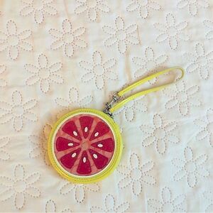 Citrus Fruit Coin Purse Wristlet